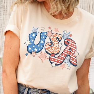 Retro USA  Shirt, 4th of July Tee, Retro Funny Fourth Shirt, Womens 4th of July Shirt, America Patriotic Shirt, Independence Shirt,Party USA