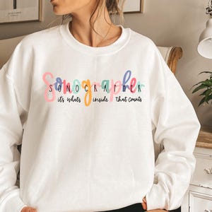 Sudadera de ecografista: Lo que importa es el interior, sudadera de ecografista, cuello redondo de sonografía, sudadera de ecografista, sudadera de técnico de ultrasonido