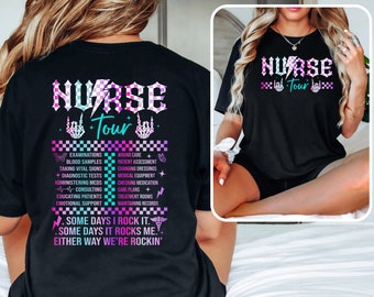 Retro Nurse Tour Shirt: Funny Nurse Life Tee