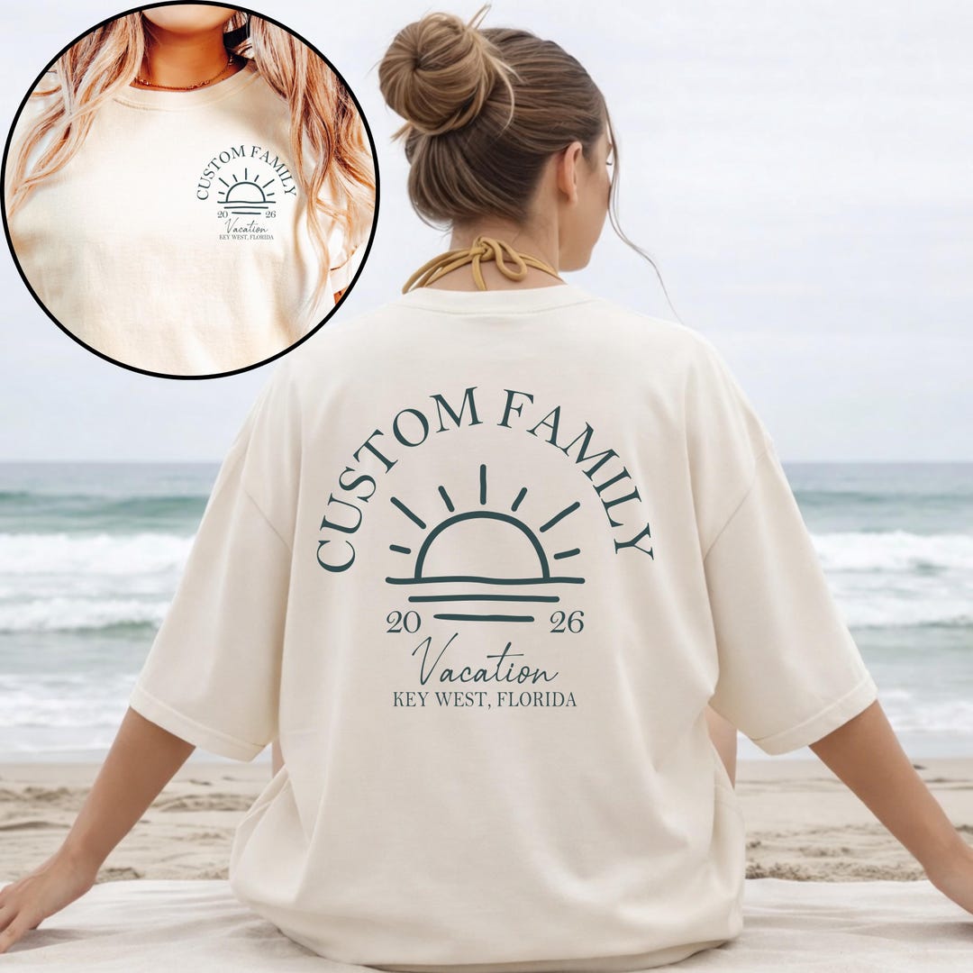 Custom Family Vacation Shirt 2026: Matching Family Travel Shirt ...