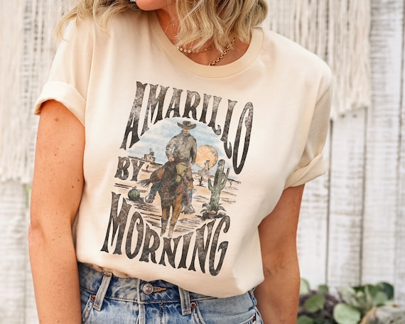 Amarillo By Morning Shirt, Amarillo Shirt, Country Shirt, Texas Shirt, Country Music Shirt, Western Shirt, Country Music T shirt, Cowboy Tee