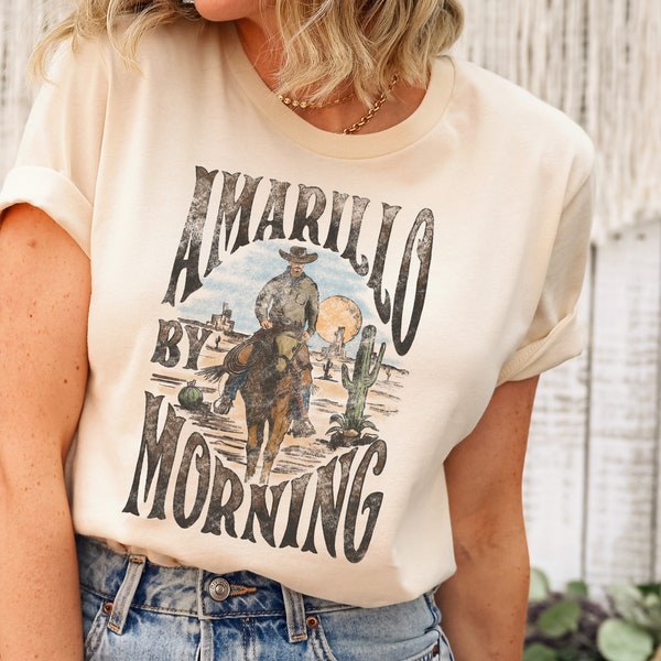 Amarillo By Morning Shirt, Amarillo Shirt, Country Shirt, Texas Shirt, Country Music Shirt, Western Shirt, Country Music T shirt, Cowboy Tee