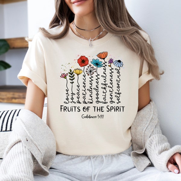 The Fruit Of The Spirit Galatians Shirt, Christian Apparel Shirt, Gift For Jesus Lover, Bible Verse Tshirt, Christian Clothing, Unisex Jesus