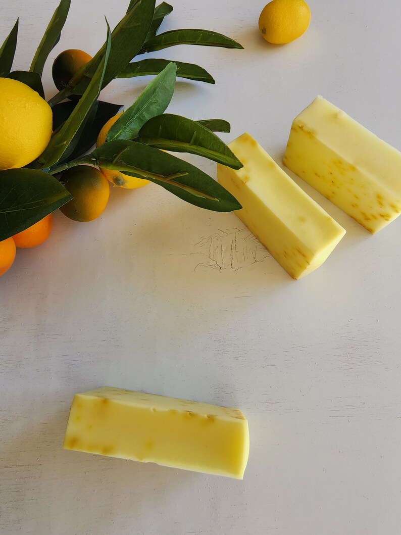 Lemon Soap Bar Lemon Zest Soap Lemon Party Favors Gift Handmade Soap Vegan Soap Gift for Her