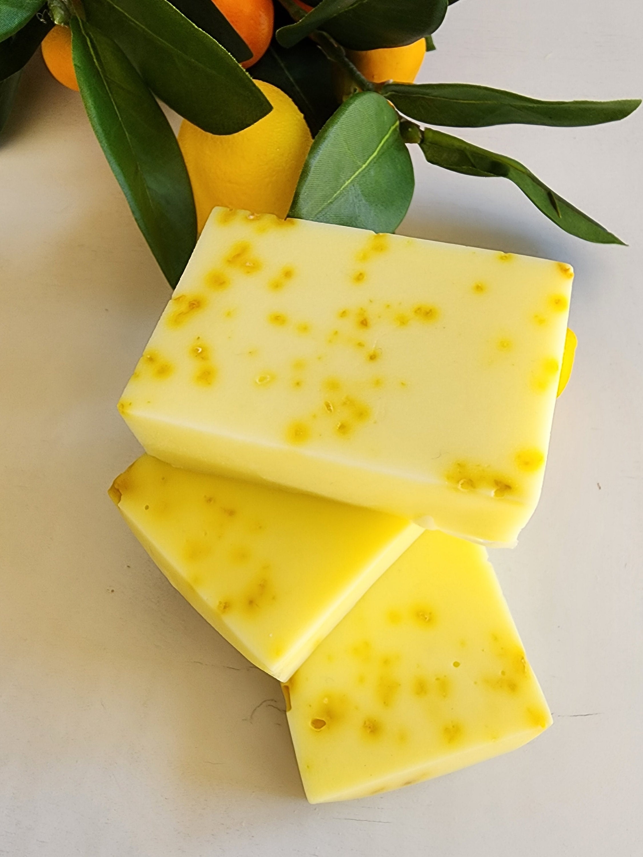 Lemon Soap Bar Lemon Zest Soap Lemon Party Favors Gift Handmade Soap