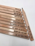 Laser Engraved Carpenter Pencil, Gift for Dad, Grandpa, Hubby, Gifts for Men, Christmas Stocking stuffer for Men