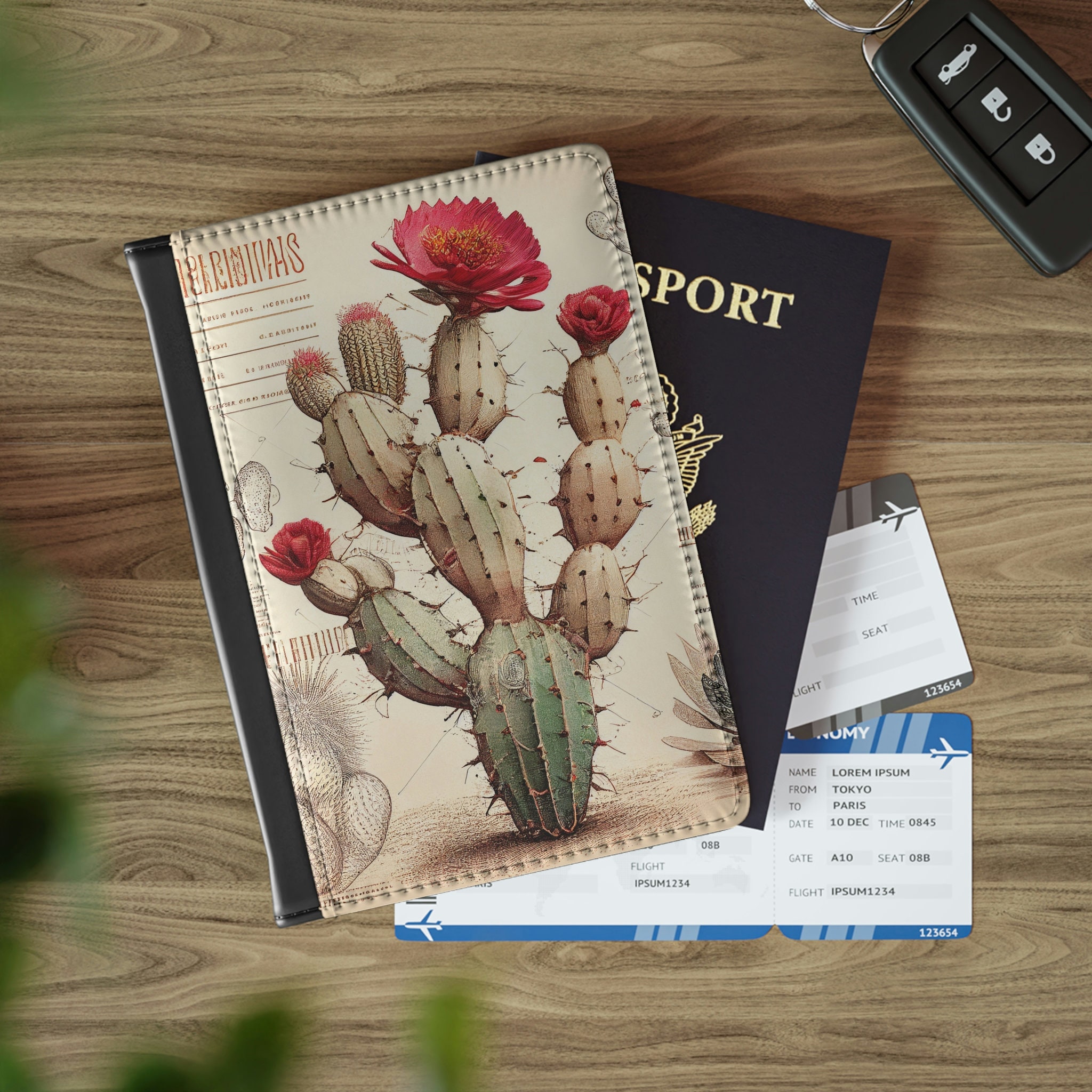 Dailylike Leather Passport Case, Cactus