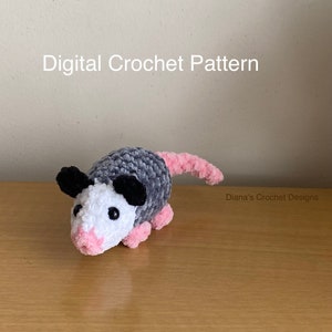 Crochet Possum Pattern/ Crochet Amigurumi Possum Digital Pattern