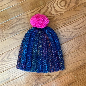 Crochet Pom-pom Hat