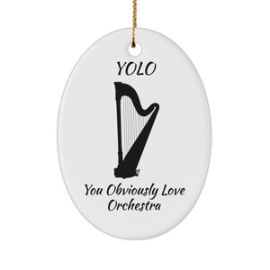 Orkiestra symfoniczna ozdoba harfa yolo