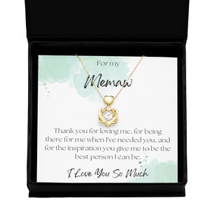 Jewelry gift for memaw heart necklace