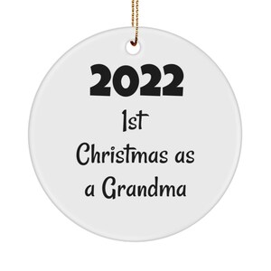 First christmas as a grandma ornament 2022