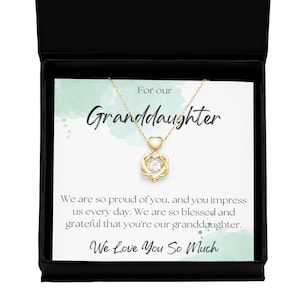 Jewelry gift for our granddaughter from us heart necklace
