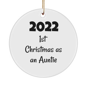 First christmas as an auntie ornament 2022