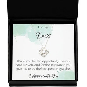 Jewelry gift for boss heart necklace