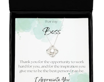 Jewelry gift for boss heart necklace