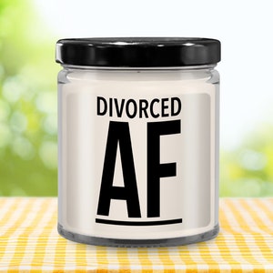 Divorced AF Candle, Divorced Party, Funny Divorce, Divorce Celebration, Congratulations On Your Divorce, Getting Divorced, Happy Divorce