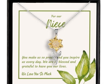 Jewelry gift for niece from us sunflower