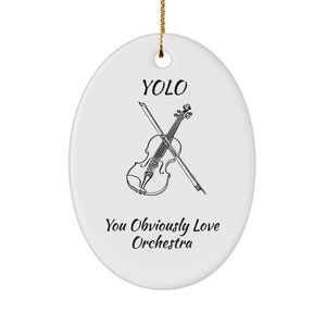 Orkiestra symfoniczna ozdoba yolo skrzypce