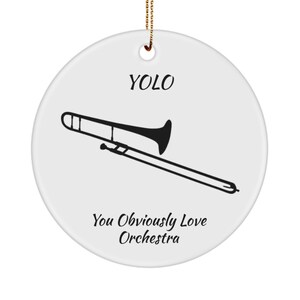 Symphony orchestra ornament yolo trombone
