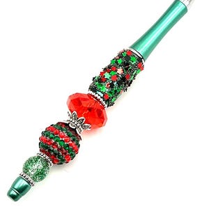 Holiday beaded pen.