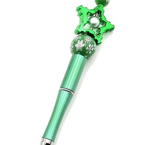 Holiday beaded pen.
