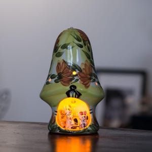 Derek Fowler Studio Pottery Lamp – Handcrafted night light made in England, vintage ceramic