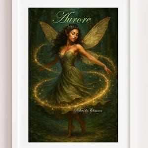 Custom Enchanted Fairy — Custom Fairy Illustration to Print, Magical Digital Art, Wall Poster, PDF to Download