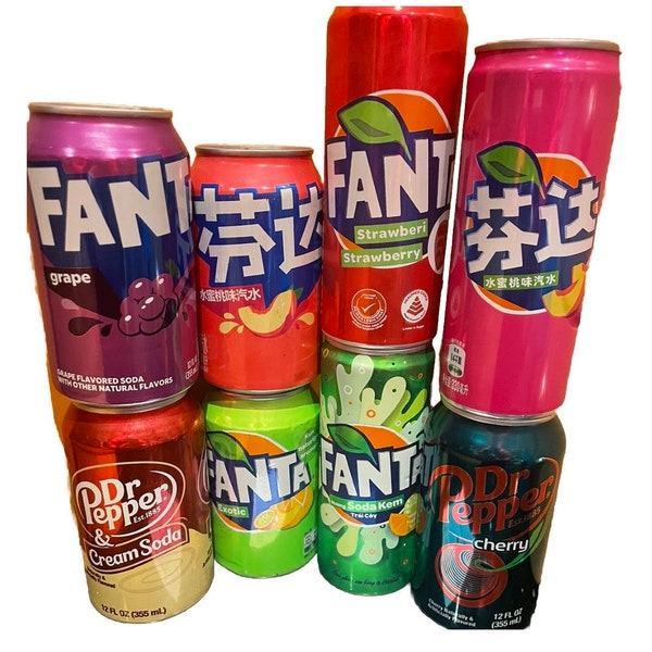 Soda Lovers Mystery Box Asian American Global Soft Drinks Fanta Coca Cola Chaibibi