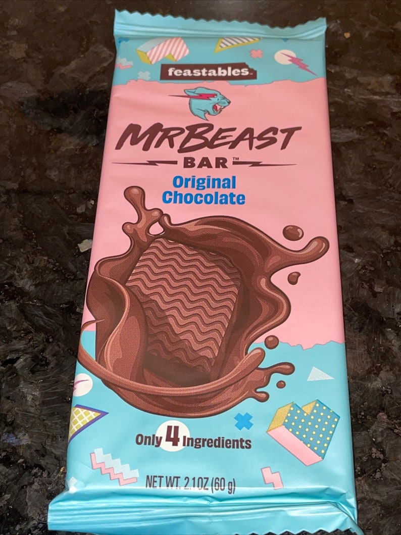 Mr Beast Feastables Chocolate Bar NEW All Flavours Available Etsy UK