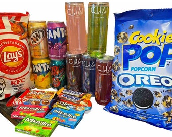 Movie Night Snack Bundle Fanta Chaibibi Crisps Popcorn Sweets Chocolate