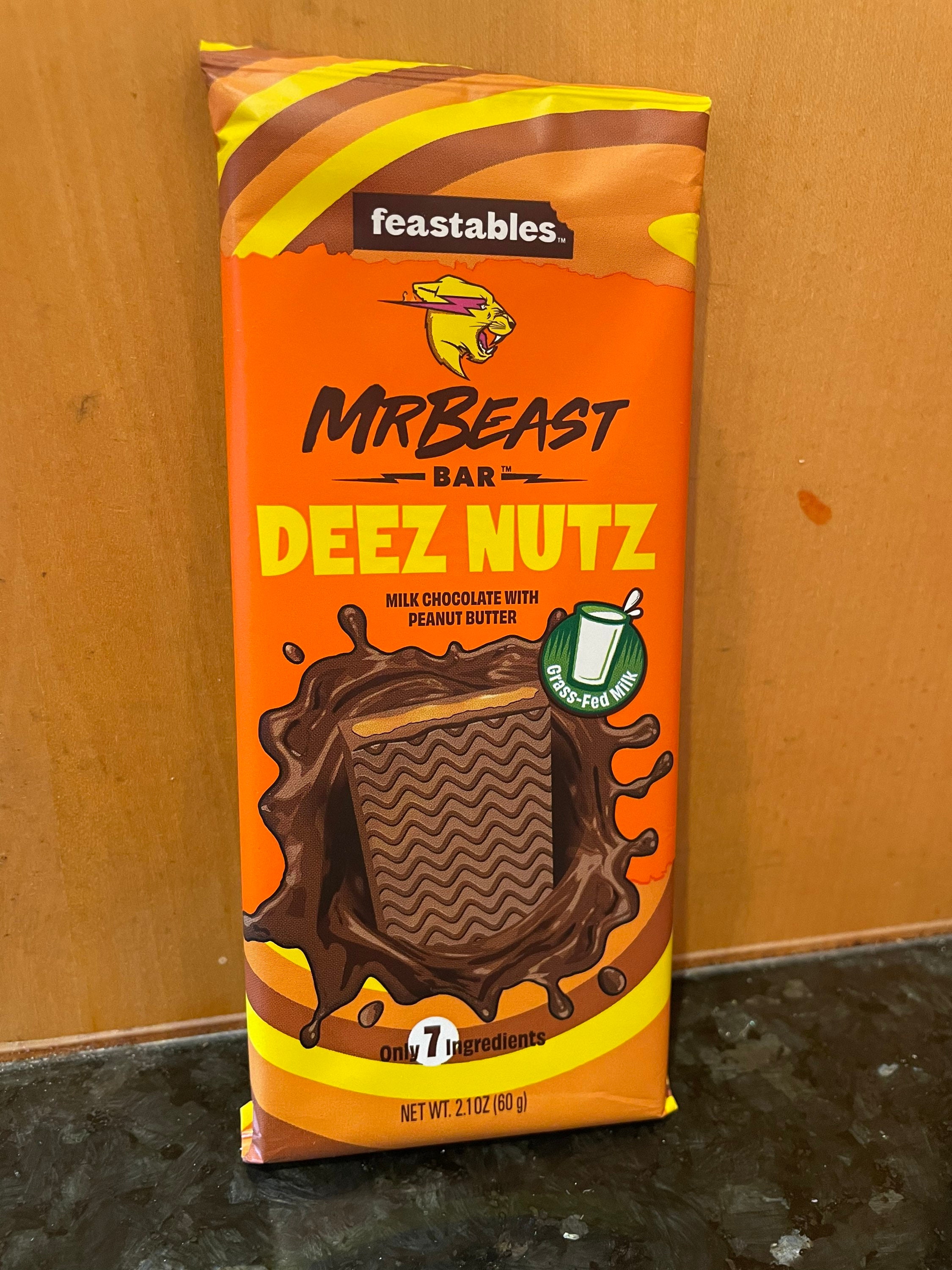 Feastables MrBeast Bar Milk Chocolate Small 35g • Snackje