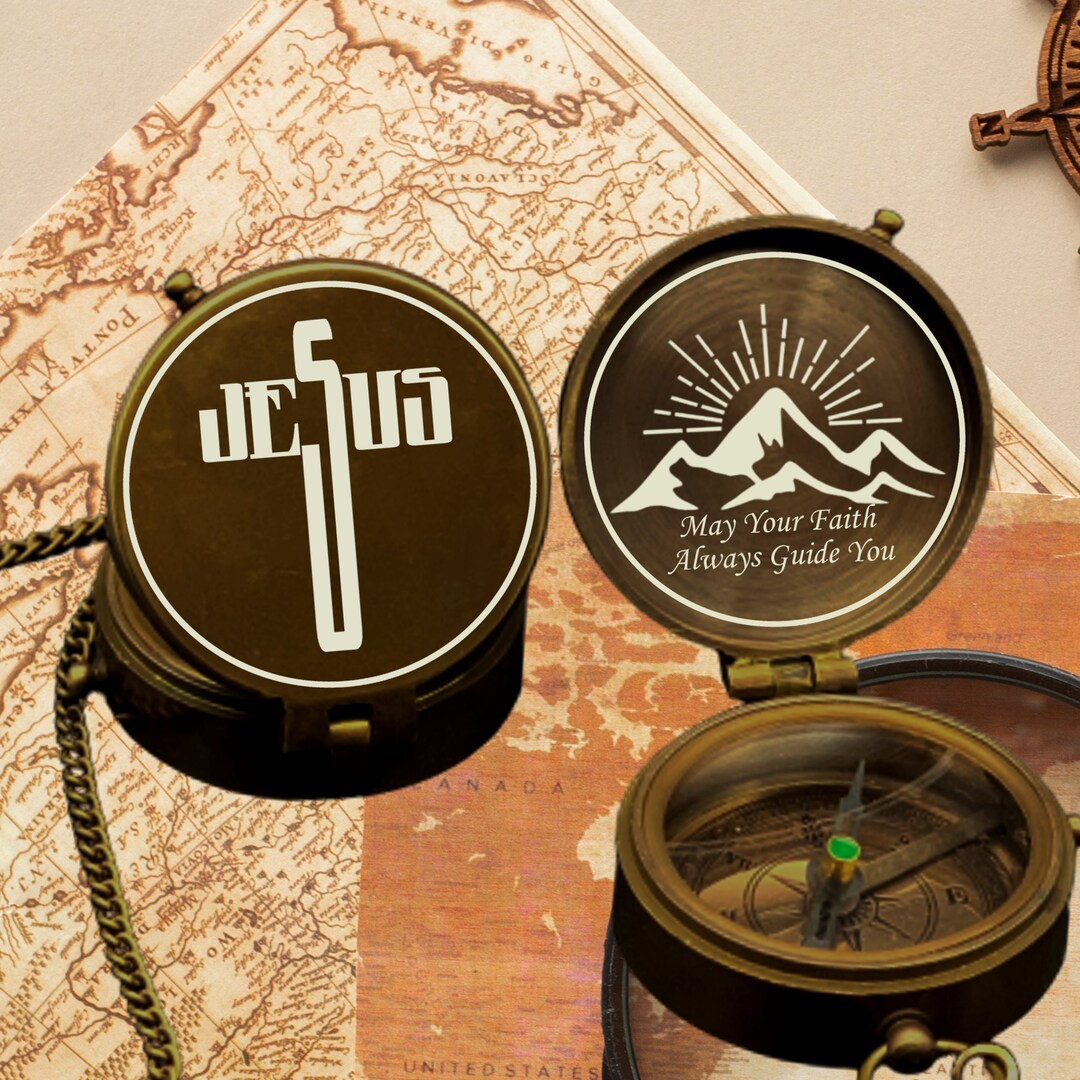 Engraved Compass First Communion, Confirmation Gift for Young Men, Boy ...