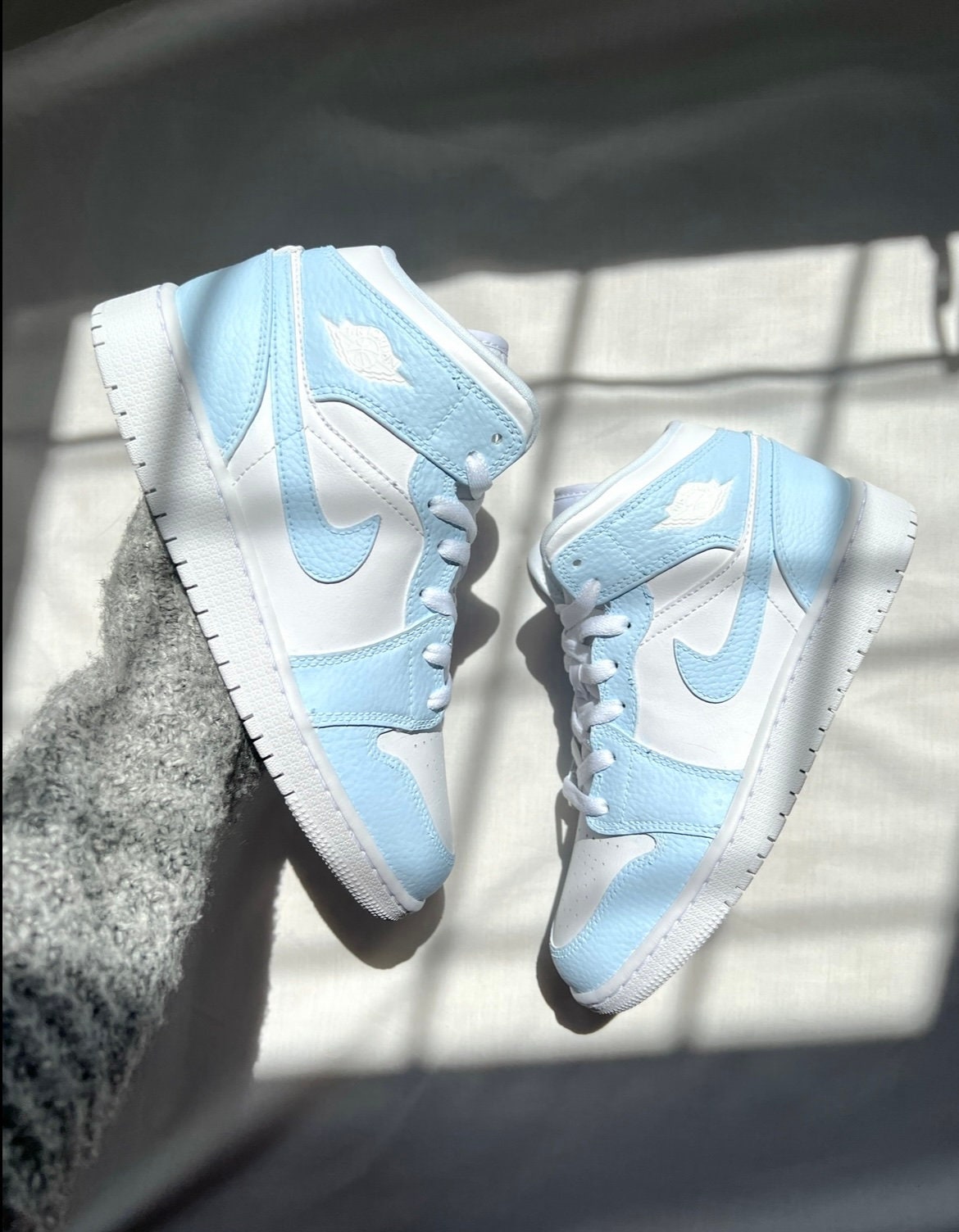 all light blue jordans