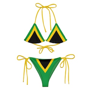 Jamaican recycled string bikini