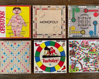 Vintage Board Game Coasters (set of 4 or 6)