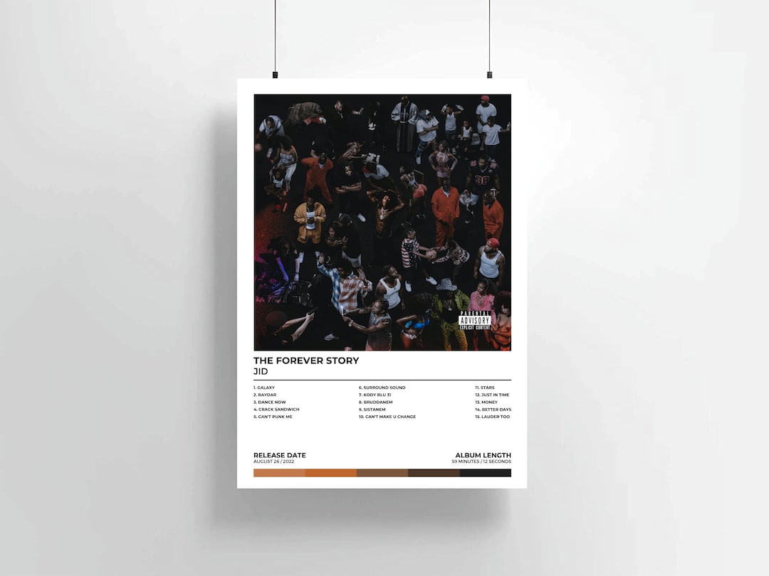 JID Poster // the Forever Story Album // JID the Forever Story Etsy