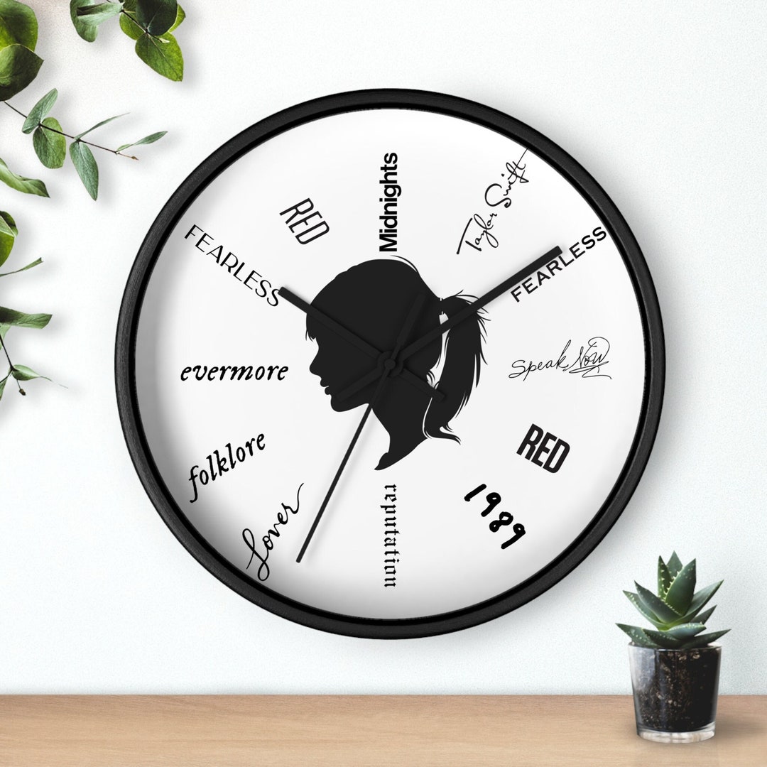 Tsylor Swift Eras Taylor Swift Clock Meet Me at Midnights Etsy
