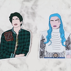 Zed and Alien Addison Zombies 3 3&quot; Vinyl Stickers