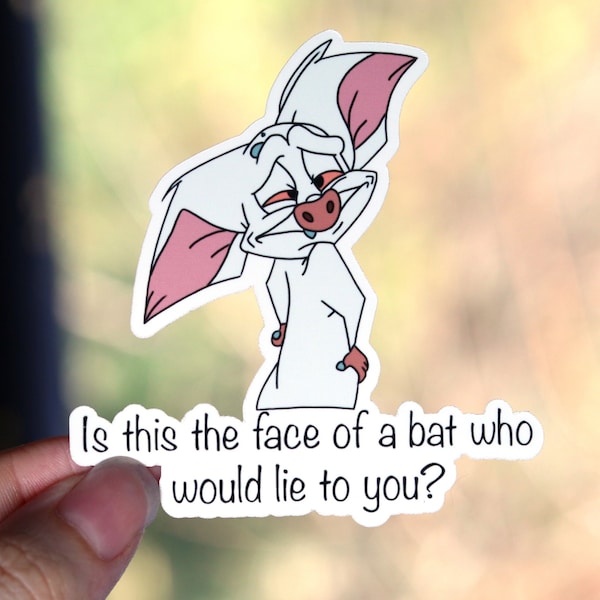 Bartok the Bat Anastasia 'Would He Lie To You' 3" Vinyl Sticker