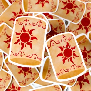 Tangled Inspired Floating Lanterns 2.5&quot; or 3&quot; Vinyl Sticker