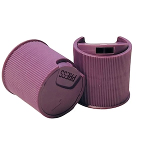 Tapa de disco dosificador de plástico revestida de color morado 24/410
