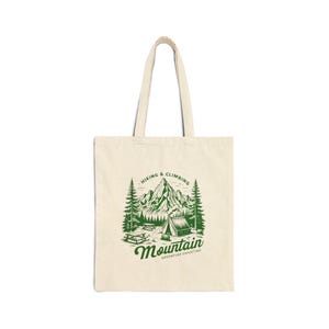 Baumwollsegeltuch-Einkaufstasche, umweltfreundliche Einkaufstasche, Wandergeschenk, Naturliebhaber-Einkaufstasche, Reisebegleiter, nachhaltige Aufbewahrung