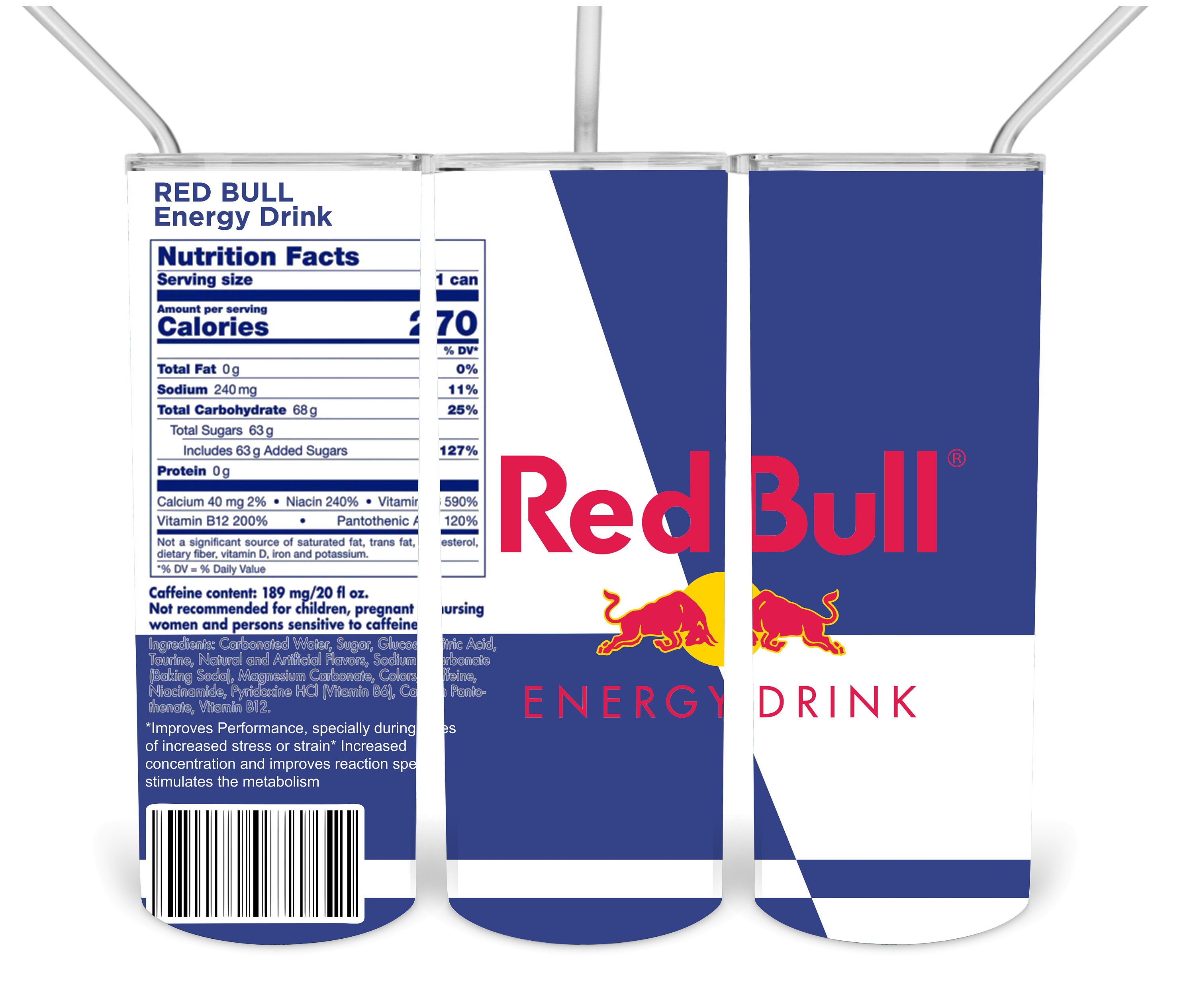 red bull can label