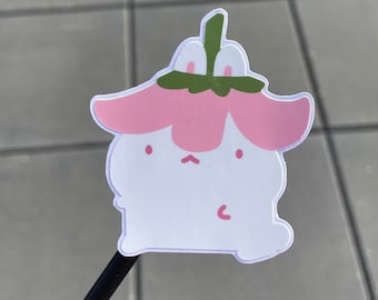 Tulip Hat Bunny Sticker