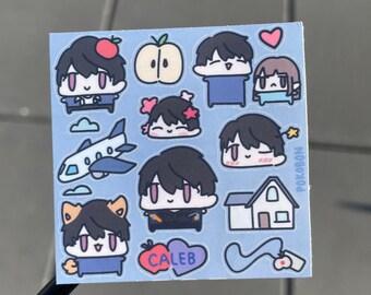 Love and Deepspace Cute Chibi Sticker Sheets (2.5inx2.5in