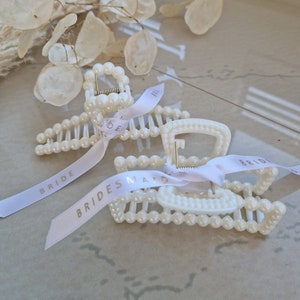 Hair accessories bride with pearls | Bridesmaids gift | Gift for bridesmaids