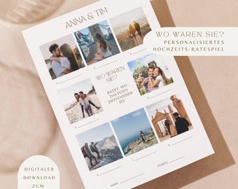 Juego de boda Invitados Descargar / Juego JGA / Juego ¿Dónde estabas? Adivinando