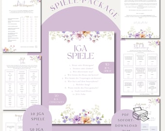 JGA games set to print/ games for JGA/ bachelorette party/ JGA women