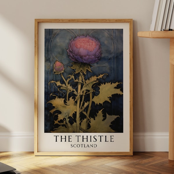 Thistle Print, Scottish Art Print, Scotland Painting, Scottish Gifts, Scottish Thistle, Botanical Prints, Flower Of Scotland, Scotland Gifts